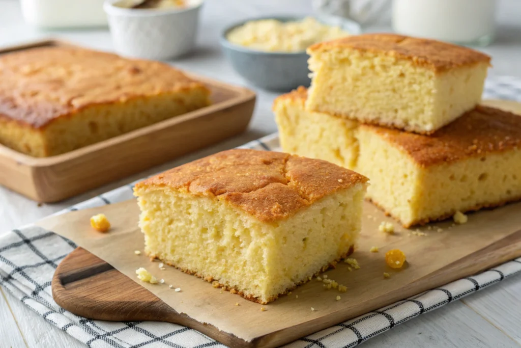 Buttermilk in cornbread naturally enhances texture.