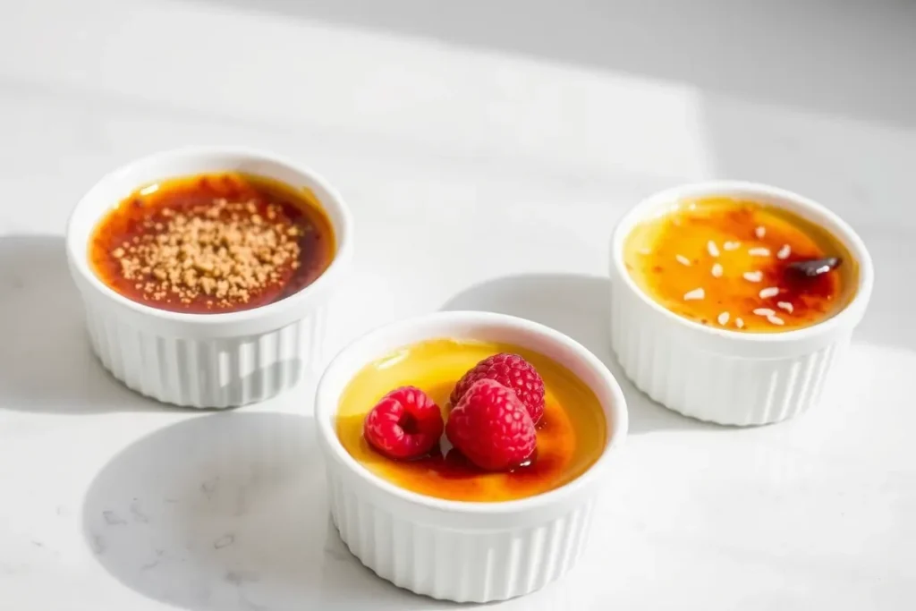 Different Toppings for Crème Brûlée