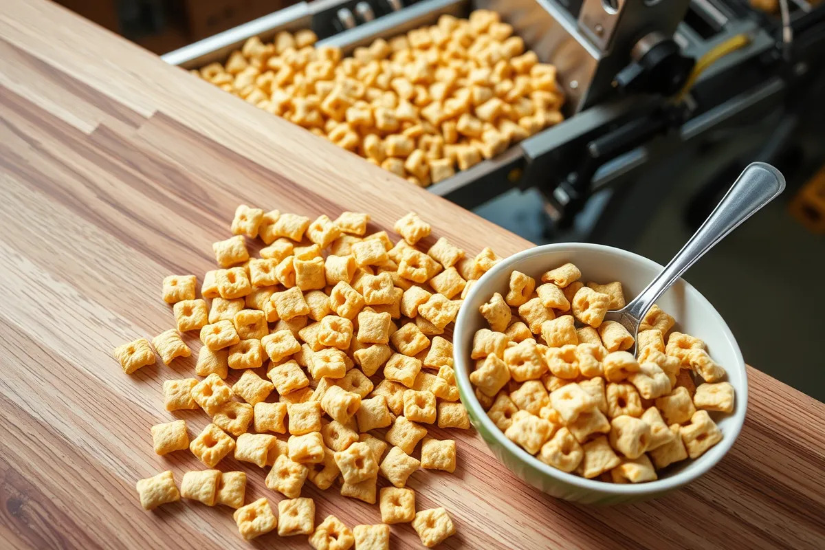 Making Chex from scratch is a precise process.