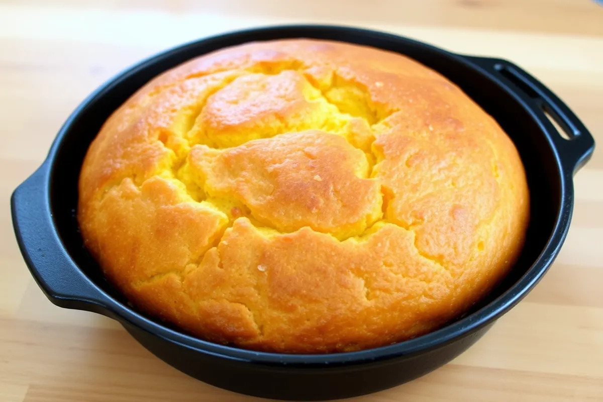 Naturally Southern cornbread fresh from the oven.