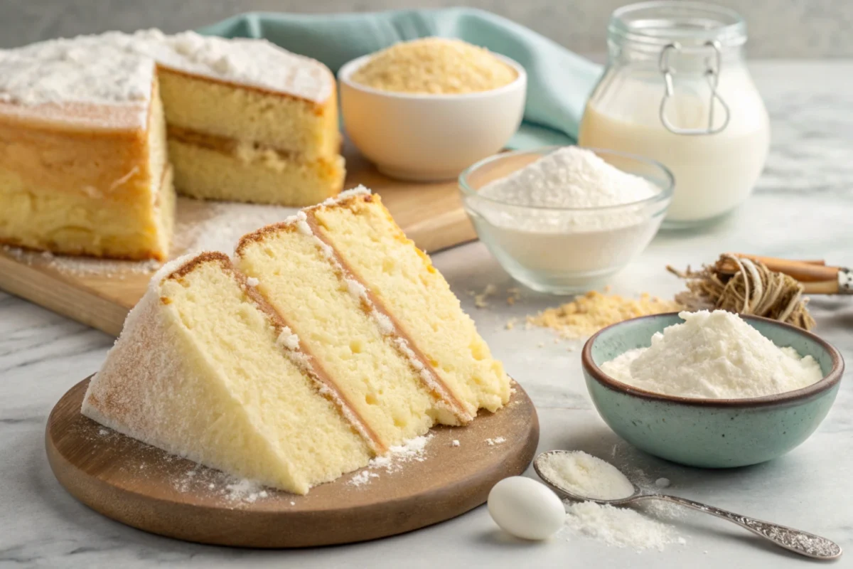 Using kefir in cake for a moist texture