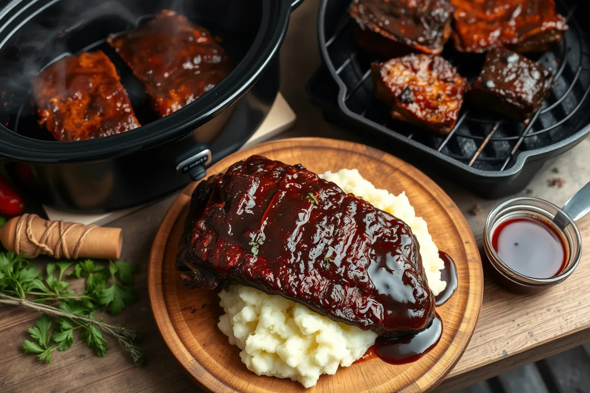 Naturally delicious good-beef-back-ribs ready to eat.