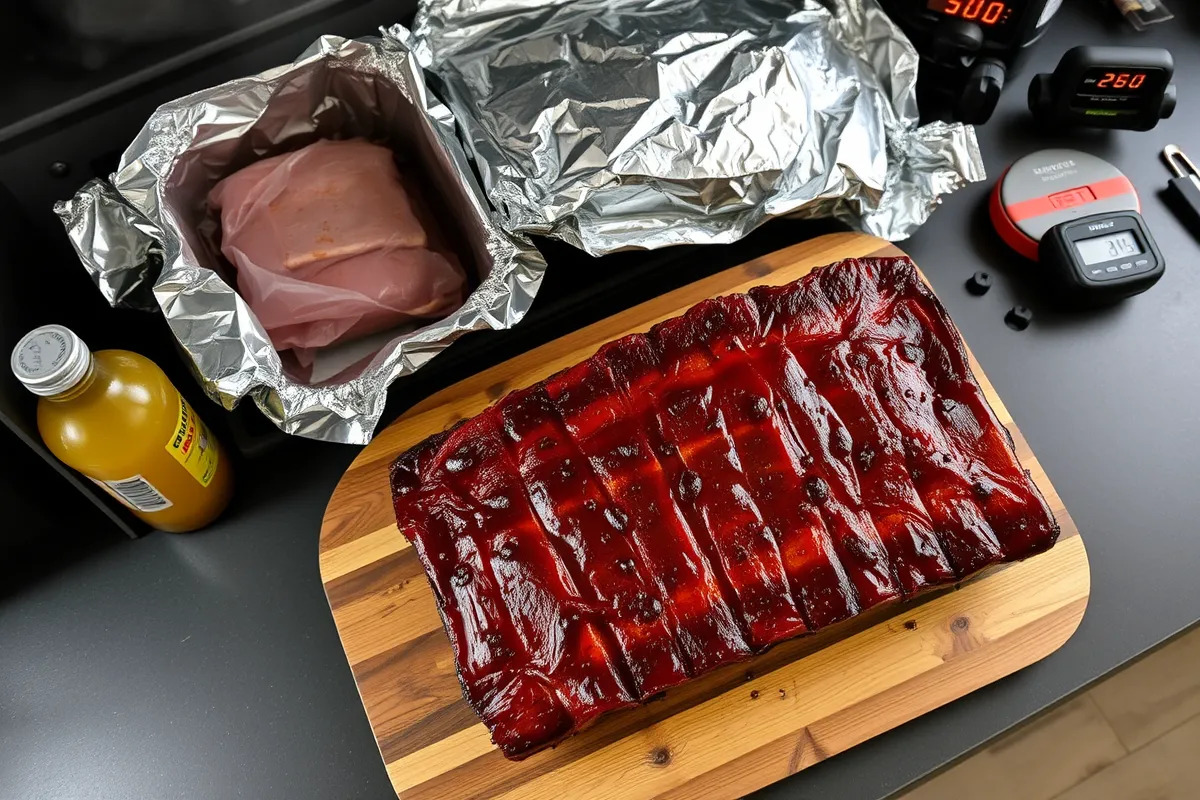 Naturally delicious ribs cooked using the 3-3-3 method.